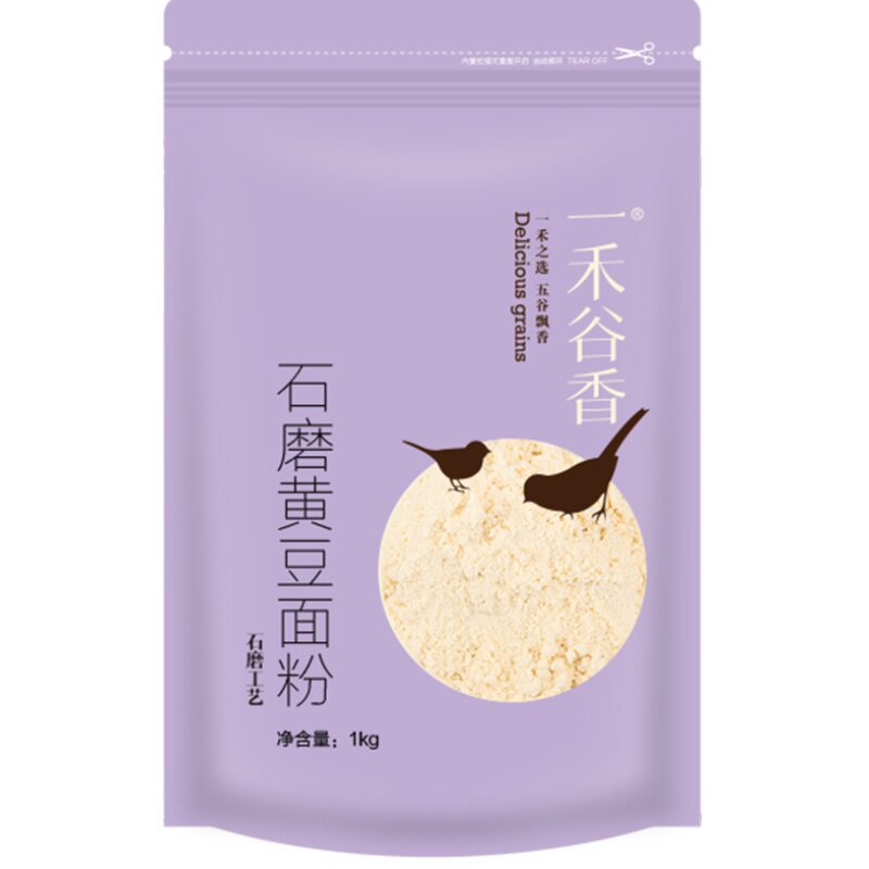 一禾谷香黄豆面粉1kg石磨工艺