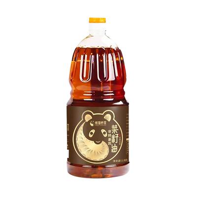 熊猫炒堂压榨浓香菜籽油1.8L包邮