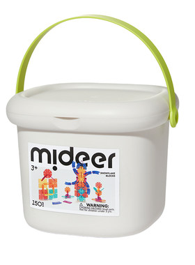 mideer弥鹿彩虹雪花片积木玩具