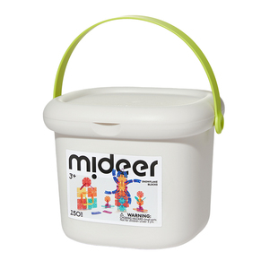 mideer弥鹿彩虹雪花片积木大号加厚拼插儿童益智安全2岁3宝宝玩具