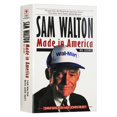 富甲美国沃尔玛创始人山姆沃尔顿自传 英文原版 Sam Walton Made in America 英文版人物传记 刘强东佐斯书单 正版进口英语书籍