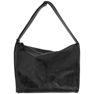 猴子家 双色油蜡皮购物袋大容量单肩包包 春夏款简约真皮女包