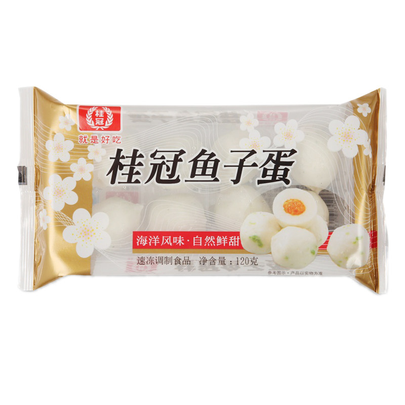 桂冠鱼子蛋120克火锅食材海鲜风味豆捞关东煮