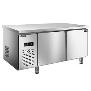 新飞冷藏商用制冷工作台保鲜冷冻双温冰柜不锈钢卧式水吧操作吧台