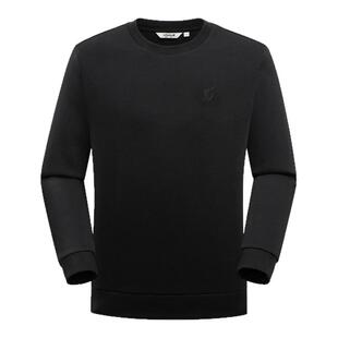 Lafuma/乐飞叶户外秋冬套头圆领运动卫衣男刺绣logo休闲长袖T恤