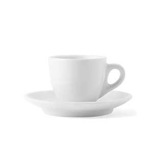 1箱装ancap意大利进口白杯咖啡杯子卡布杯白瓷杯陶瓷杯碟精致白色