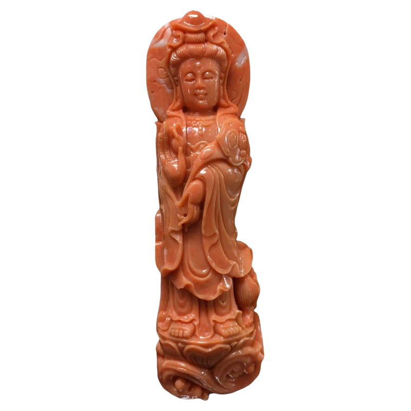 ENIMOL台湾MOMO红珊瑚观音摆件