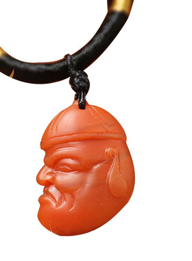 自然云南保山南红玛瑙地主挂件