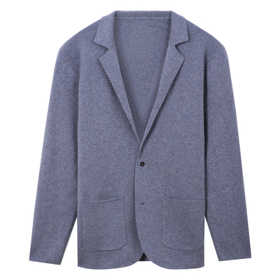 Acmecultum羊绒羊毛西服领毛衣