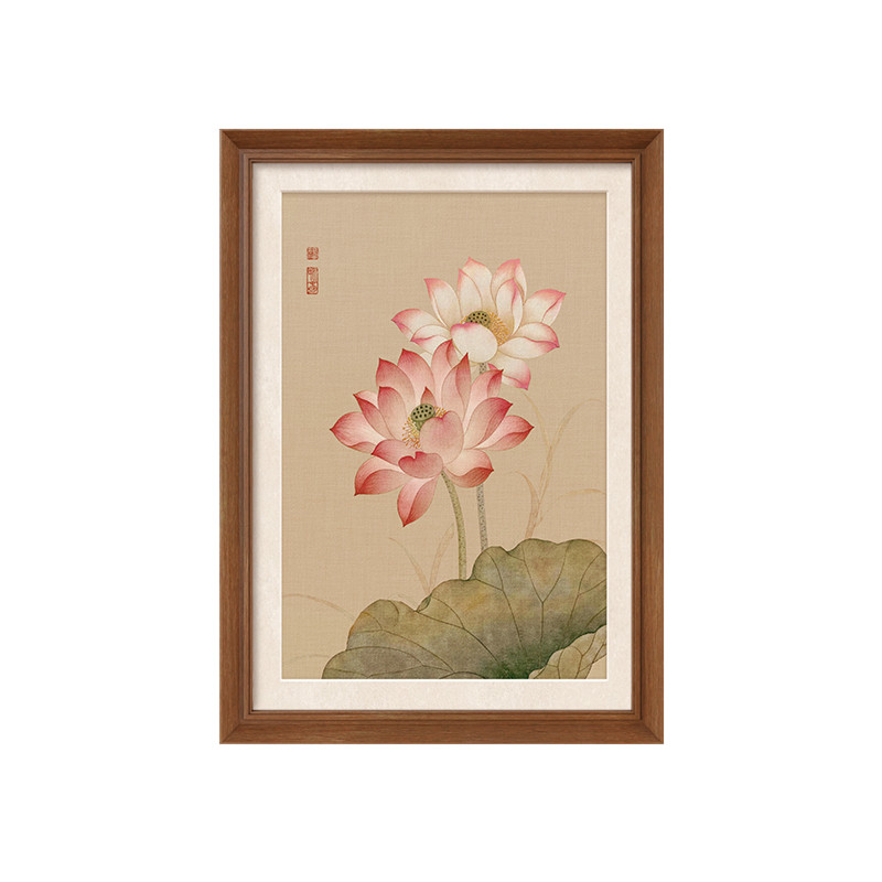 【宋氏美学】莲叶荷花图茶室挂画