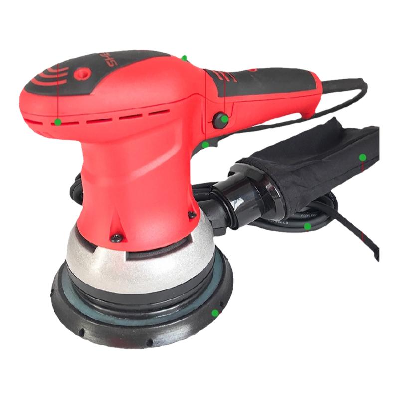 电动磨灰机6寸17孔干磨头吸尘喷漆腻子干磨家具木器表面打磨机