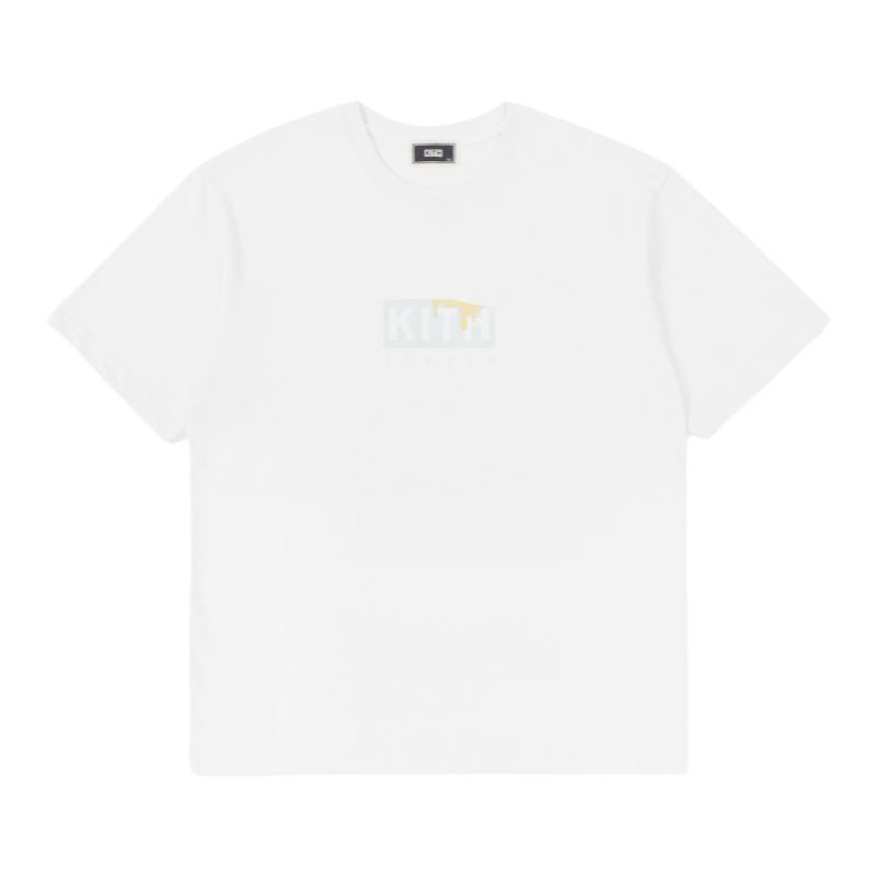 KITH BOX雪糕奶油TREATS限定宽松圆领短袖男女情侣T恤潮宽松流行