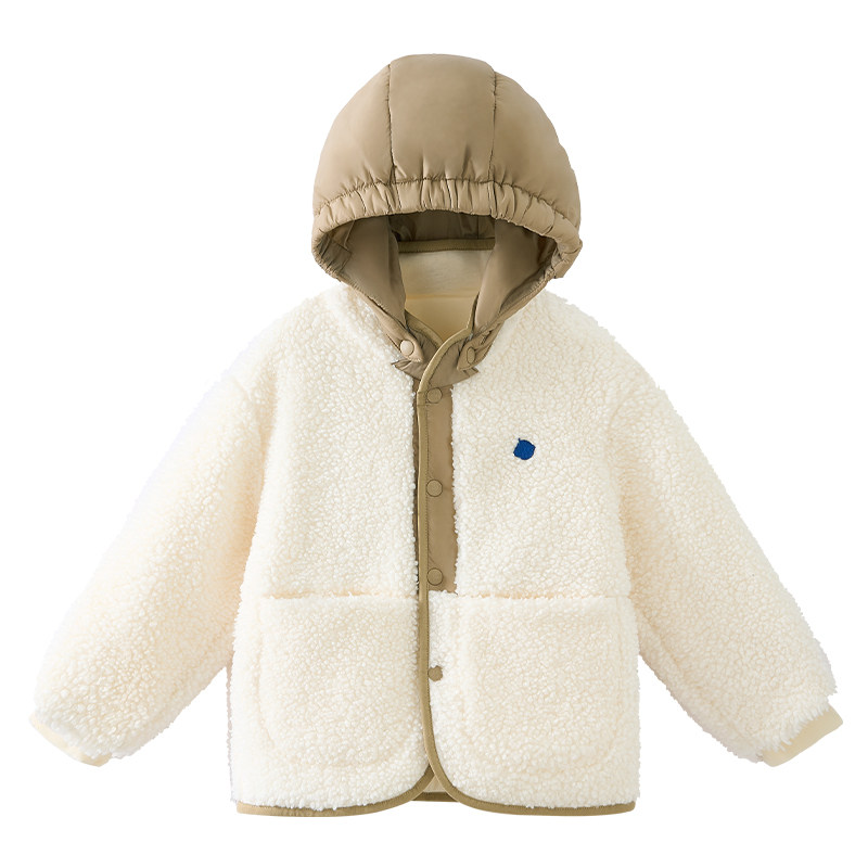 Babycare儿童泰迪绒外套连帽棉服