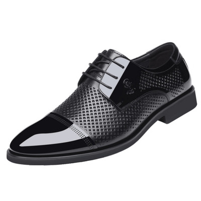 老人头夏季镂空男皮鞋商务正装