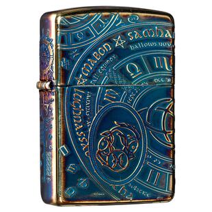 zippo防风打火机芝宝官方正品熏金十二星座限量版高档生日礼物男