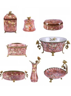 纯铜摆件美式客厅欧式法式装饰品