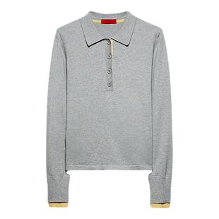 【季末甄选】MAX&Co.25秋冬新品毛衣混纺棉羊绒POLO衫6366055302