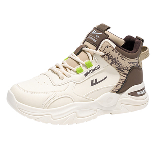 回力男鞋2025秋冬新款保暖高帮板鞋休闲鞋男厚底防水防滑运动鞋男