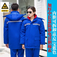 Синяя антистатическая камера, электрический пуховик