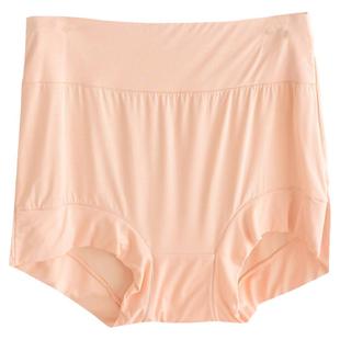 女莫代尔棉加肥加大高腰平角内裤无痕透气舒适收腹妈妈短裤头大码