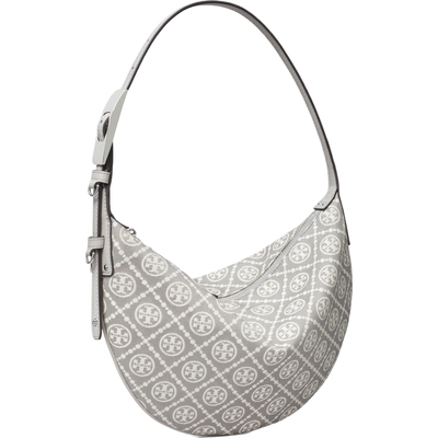 TORY BURCH 汤丽柏琦 T MONOGRAM 小号单肩新月包 178213