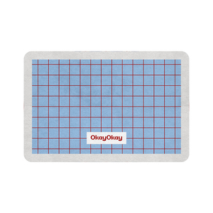 okay白崖日记浴室吸水地垫格子几何厕所门口脚垫卫生间门垫防滑垫