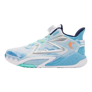 商场同款乔丹童鞋男童篮球鞋中大童2026新款旋钮扣防滑儿童运动鞋