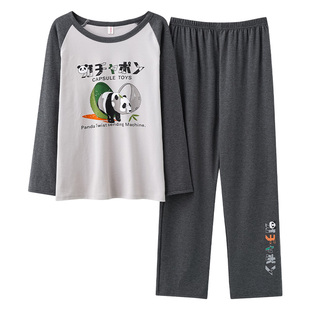 春秋睡衣女款纯棉长袖时尚网红揭阳居家服2022年新款广东广州汕头