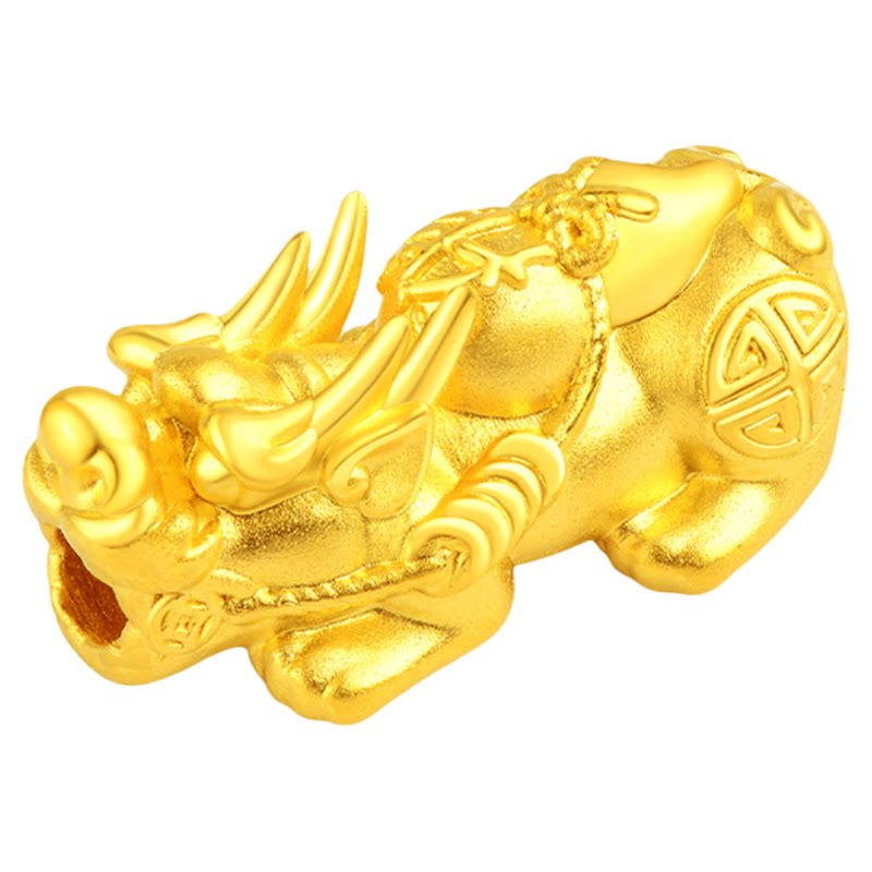 老庙黄金足金转运珠串珠招财貔貅黑玛瑙手串情侣款送礼特价款