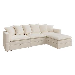 诺岚小户型储物沙发客厅自由组合模块贵妃多功能三人可变云沙发床