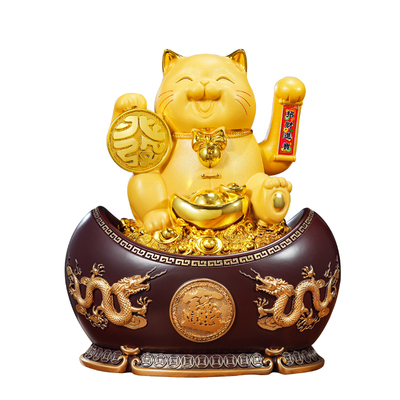 聚善缘摇手招财猫存钱罐开业礼品