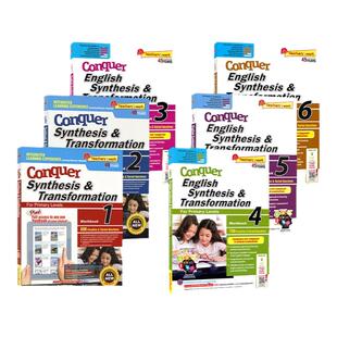 SAP Conquer Synthesis & Transformation 1-6年级攻克系列句子合成变形练习册套装 连词 7-12岁 新加坡新亚出版社教辅