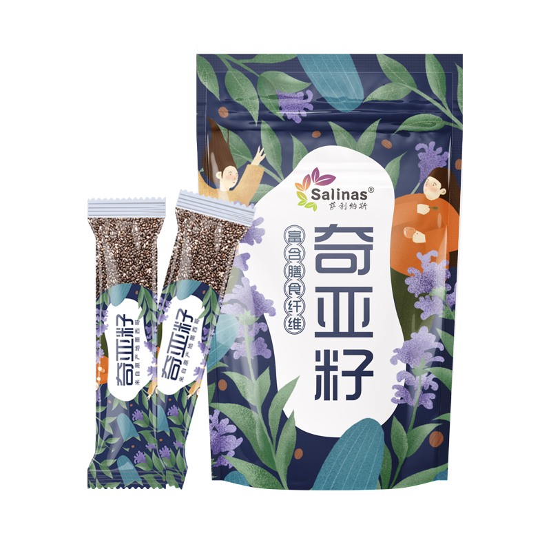 萨利纳斯墨西哥进口奇亚籽 独立小袋冲饮饱腹代餐10克*24袋奇亚籽
