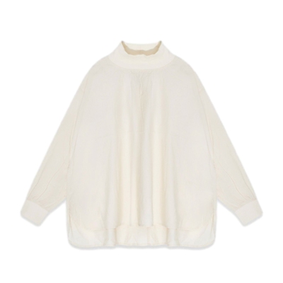 studio CLIP衬衫女春季休闲纯色罗纹高领内搭上衣970981