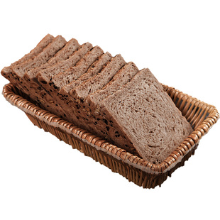 全麦面包低脂0蔗糖添加粗粮饱腹健康切片吐司箱减代早餐孕妇食品