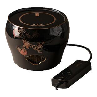 里作 电陶炉茶壶煮茶器家用遥控静音定时石榴风炉陶瓷烧水壶炉子