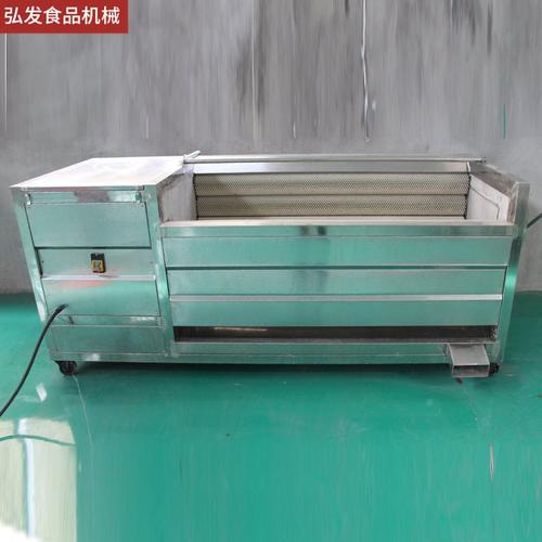 商用毛辊清洗机器 根茎类果蔬去泥去皮设备 大姜莲藕去泥清洗机