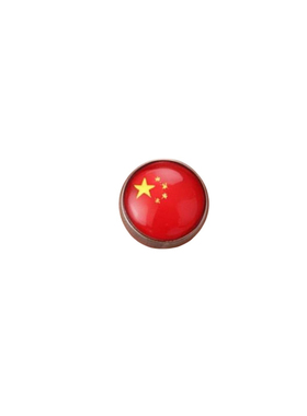 儿童演出迷你国旗钛耳钉防过敏