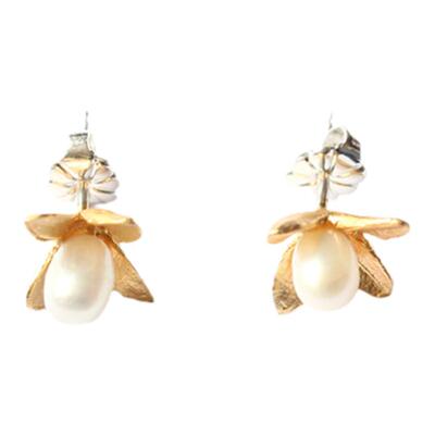 镀金复古限量款珍珠耳钉