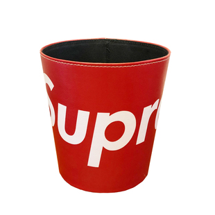 潮牌创意可爱家用客厅厨房卧室垃圾桶办公收纳桶大号防水皮革无盖