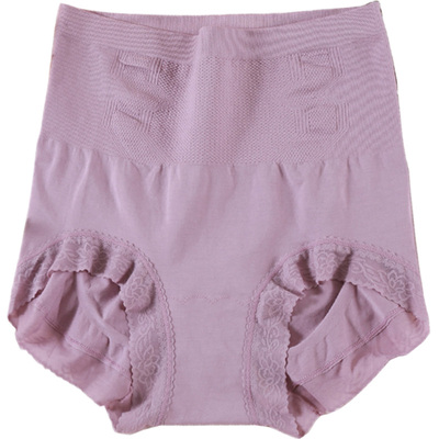 无缝高腰大码收腹护腹女士内裤