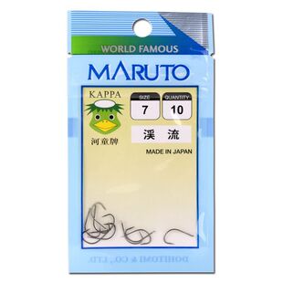 溪流鱼钩日本进口土肥富河童牌高碳钢有倒刺超细条平打翘嘴鲫鱼钩