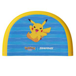 swans宝可梦儿童布帽皮卡丘 胖丁  杰尼龟泳帽舒适透气游泳帽