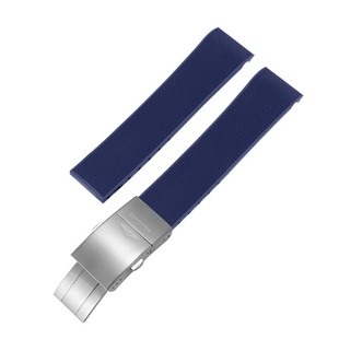 适用浪琴康卡斯表带原装氟橡胶L3.742 642 782运动潜水硅胶男22mm