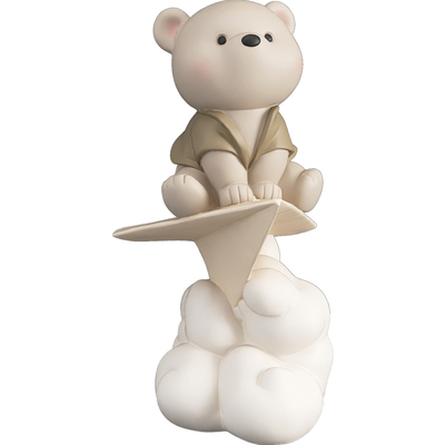 可爱治愈飞机熊情人节礼物送女生