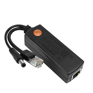 千兆POE分离器48V转12V国标带隔离型poe分离线监控摄像头网络AP供电模块一线通