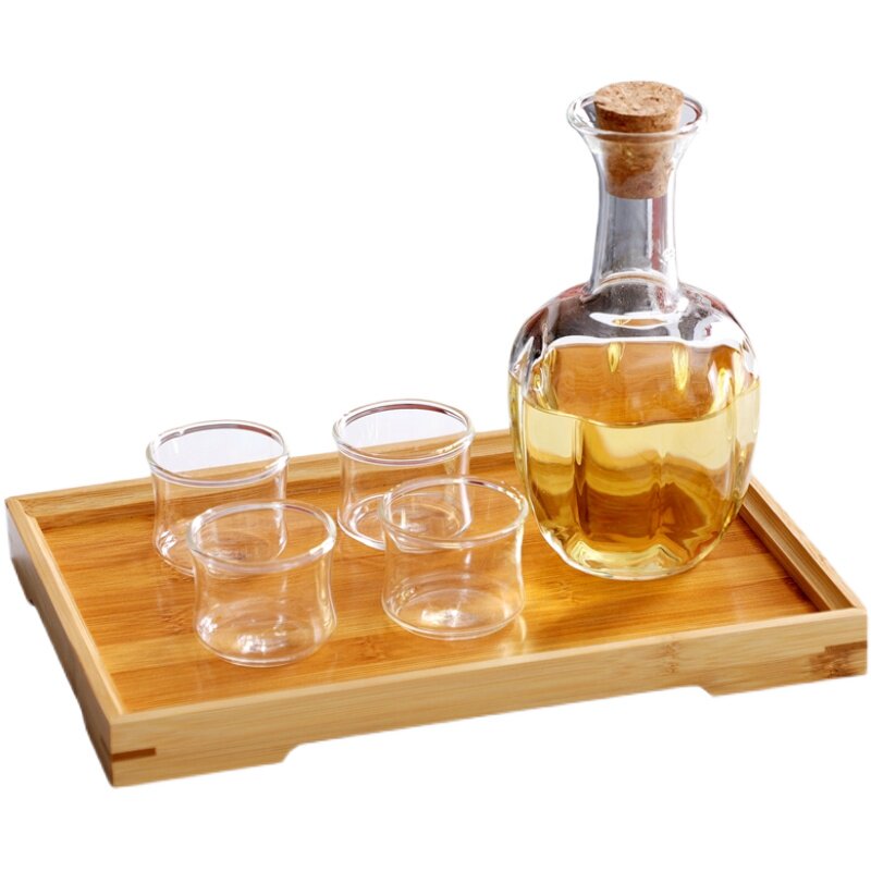清酒壶玻璃酒具套装家用一斤白酒
