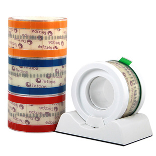 5卷易撕贴封口贴胶带奶茶烘焙咖啡饮料杯盖密封防漏贴面包三明治食品纸袋包装撕取封口贴透明标签不干胶贴纸