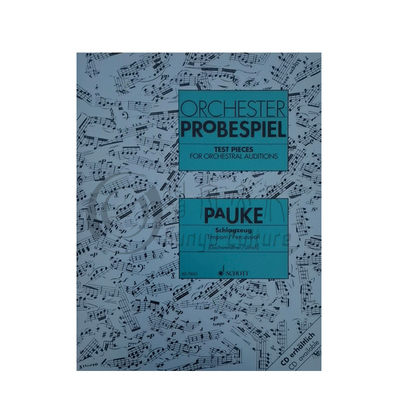 管弦乐困难片段测试 定音鼓 打击乐器 朔特原版乐谱书 Test Pieces for Orchestral Auditions Timpani Percussion ED7855