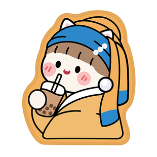 卡通个性鼠标垫小号防滑女生笔记本可爱小清新INS键盘创意粉 软垫